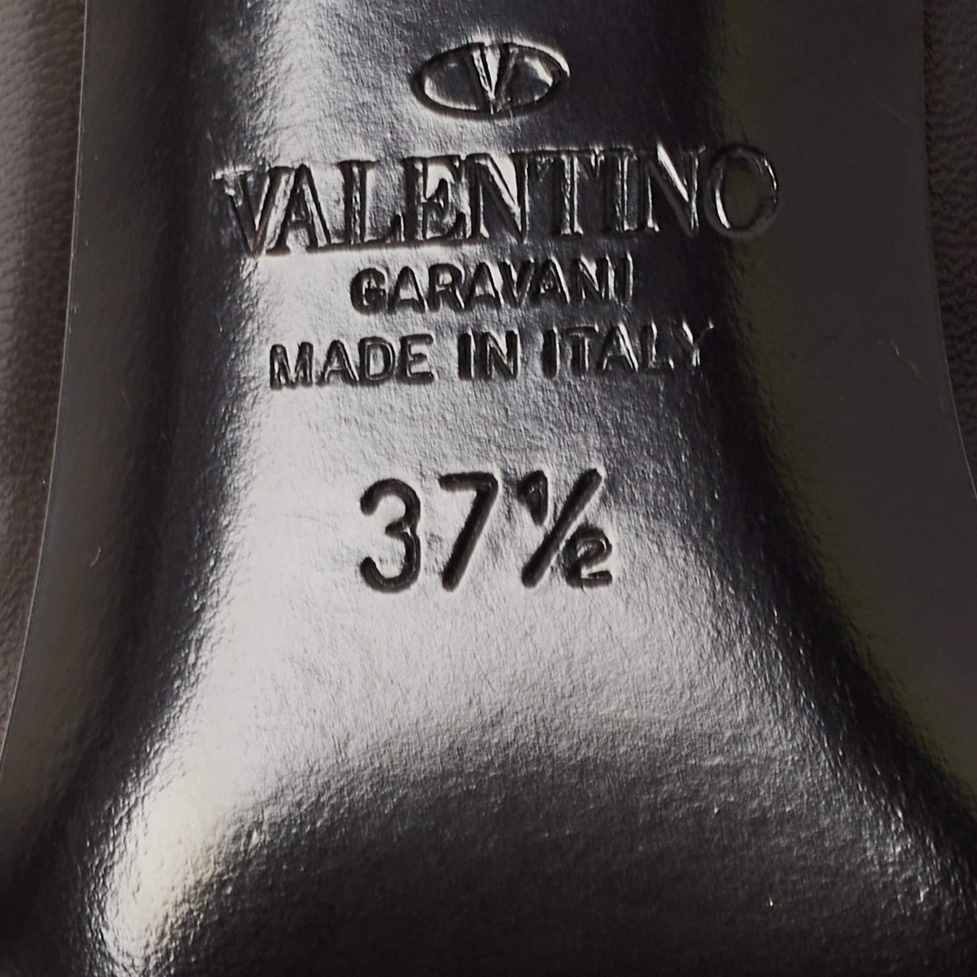 Valentino Black Leather Rockstud Pumps Size 37.5 3