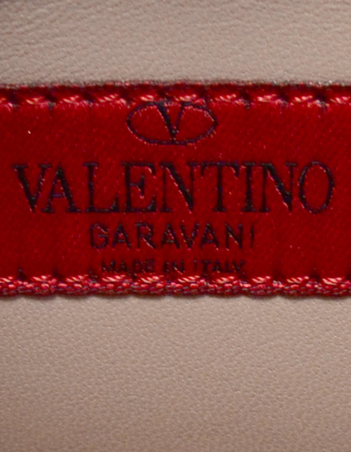Valentino Black Leather Rockstud Wristlet Clutch Bag rt $1, 875 5