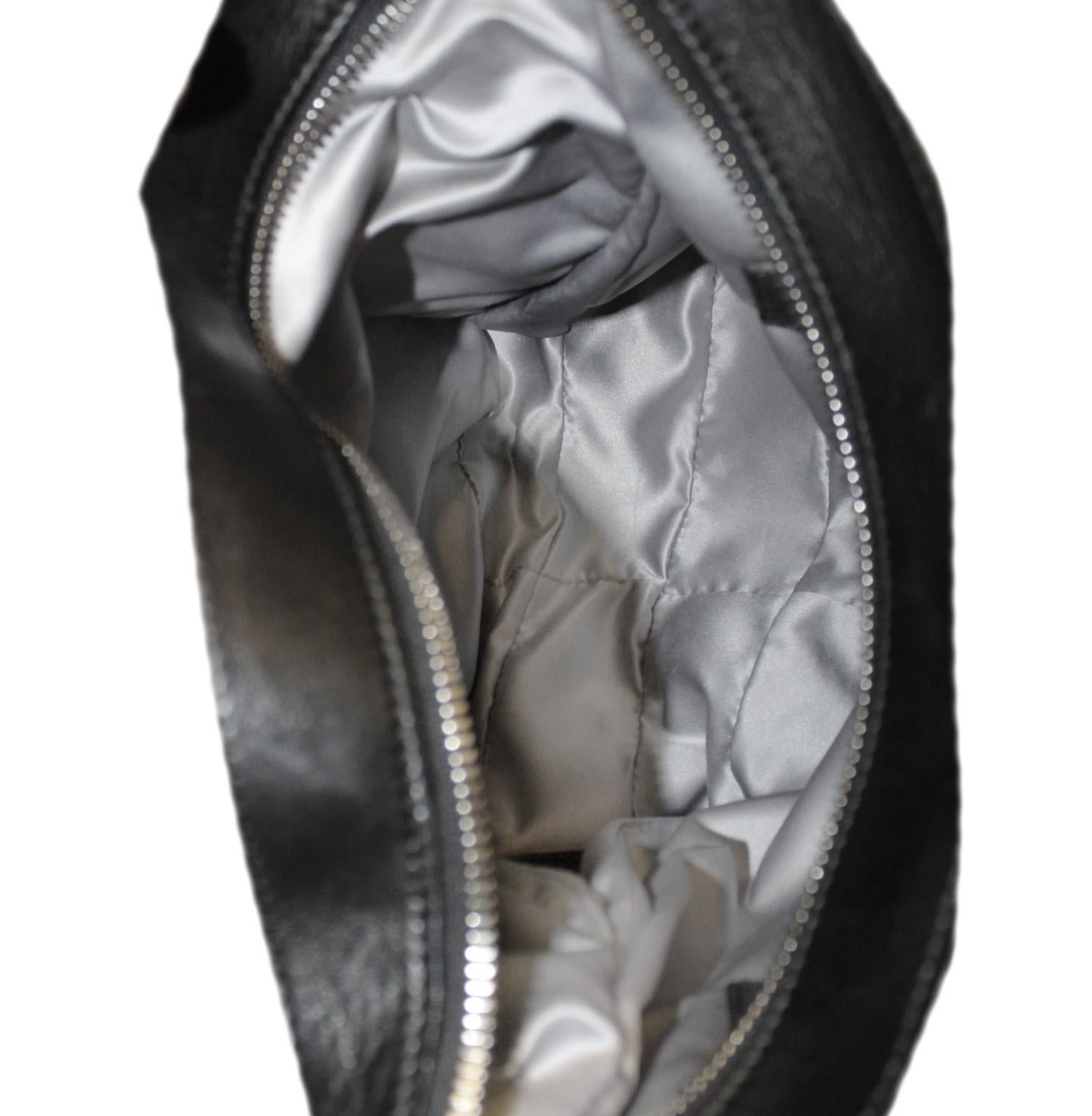 Valentino Black Leather Ruffle Frame Top Handle Bag 2