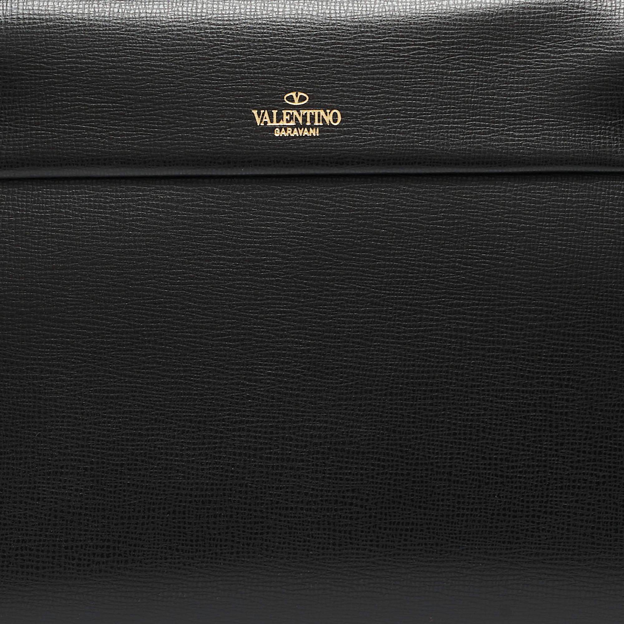 Valentino Black Leather Small Alcove Top Handle Bag 6