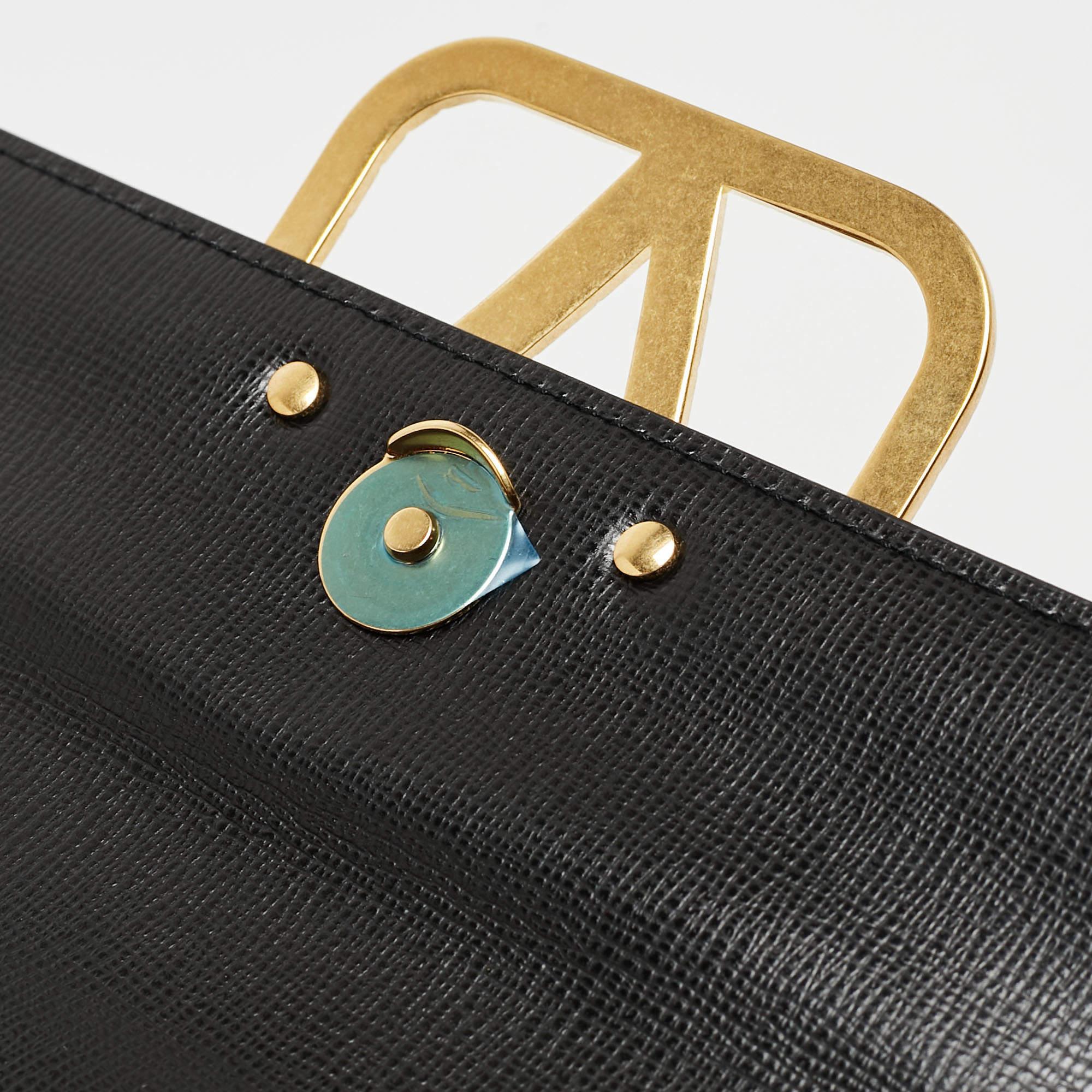 Valentino Black Leather Small Alcove Top Handle Bag 7