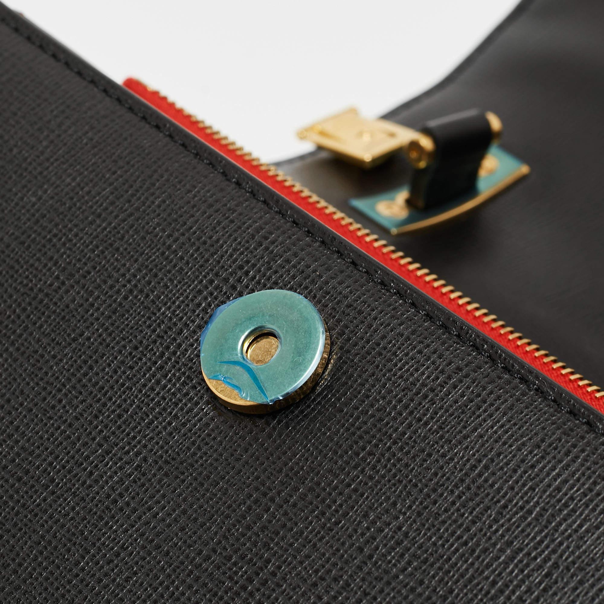 Valentino Black Leather Small Alcove Top Handle Bag 9