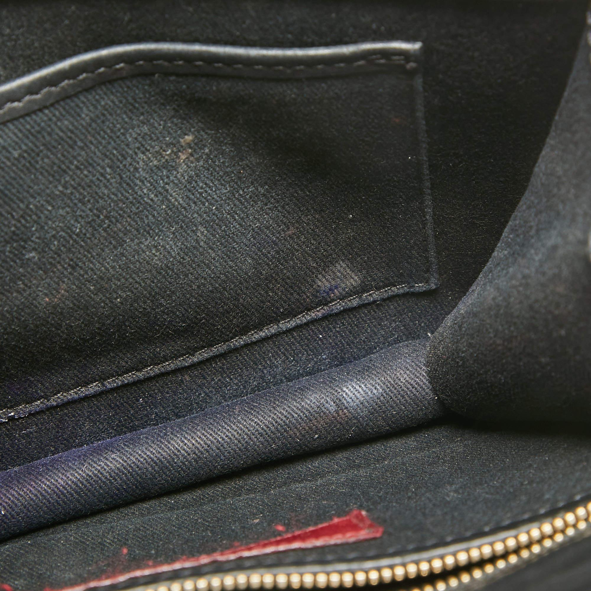 Valentino Black Leather Small Rockstud Glam Lock Flap Bag 8