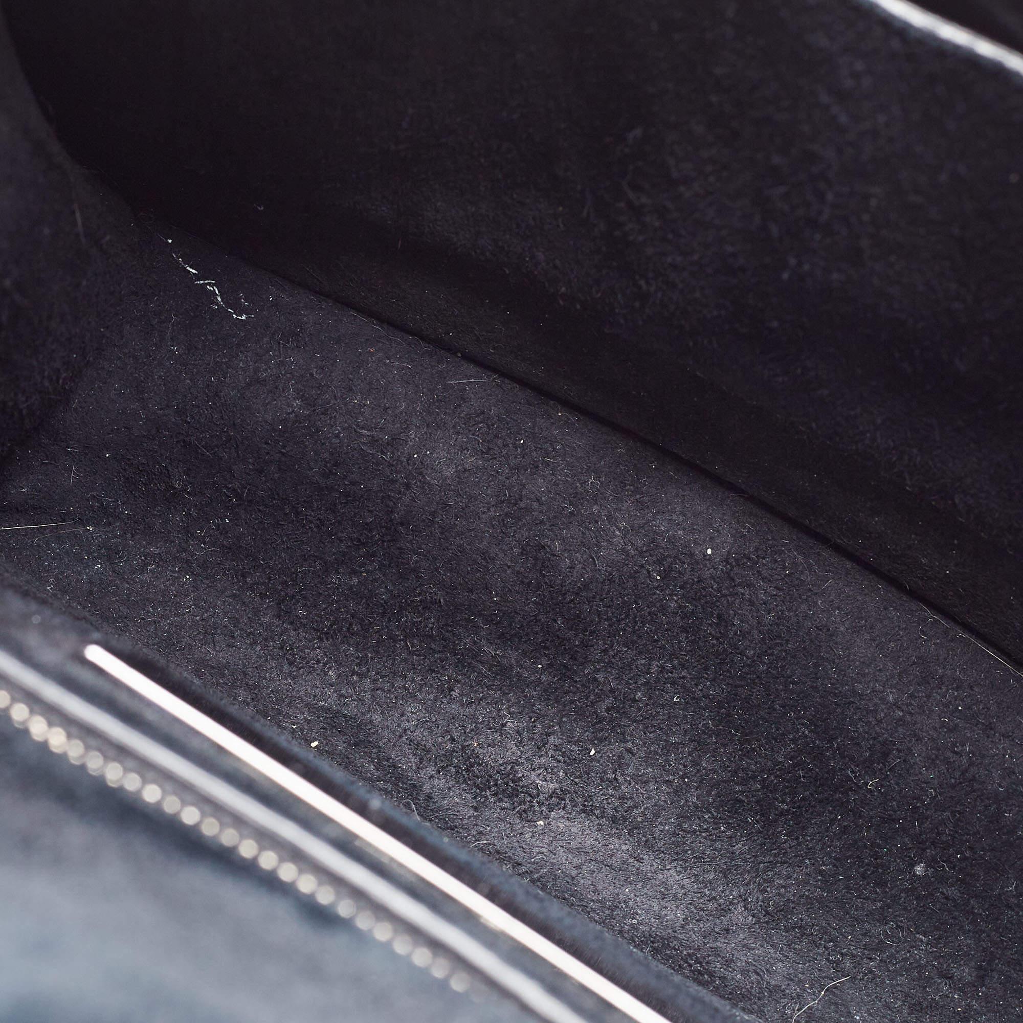 Valentino Black Leather Small Rockstud Glam Lock Flap Bag 8