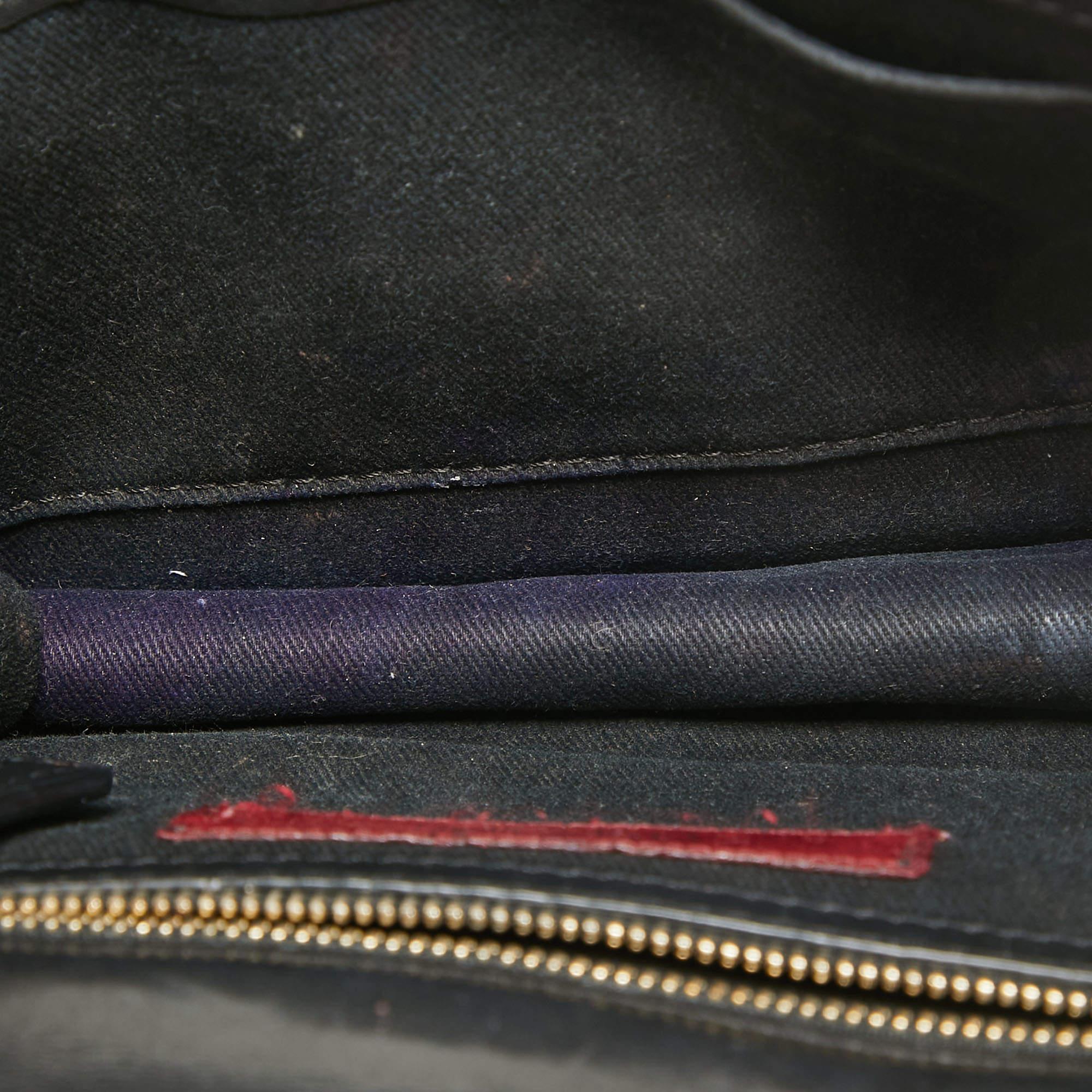 Valentino Black Leather Small Rockstud Glam Lock Flap Bag 11