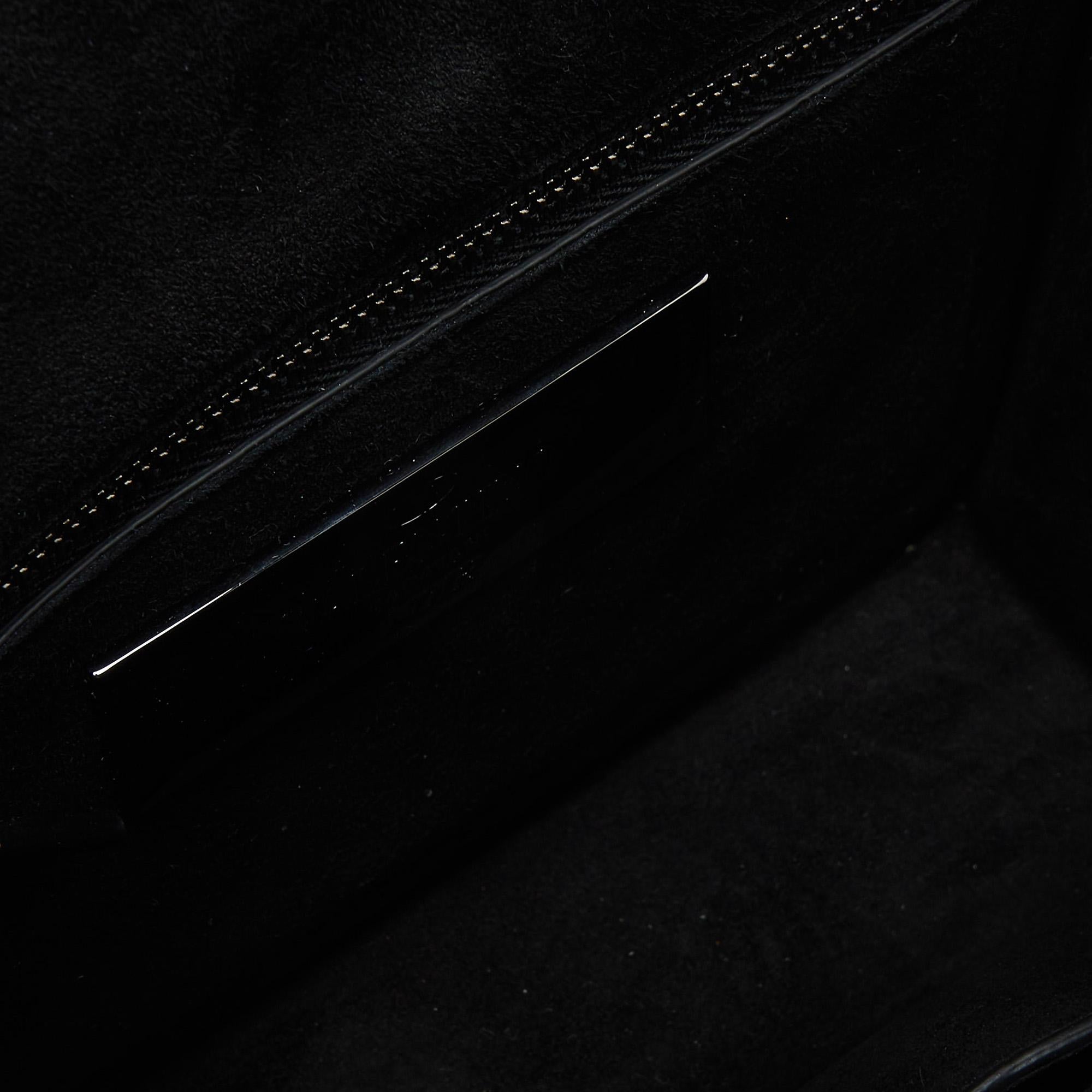 Valentino Black Leather Small Rockstud Glam Lock Flap Bag 1