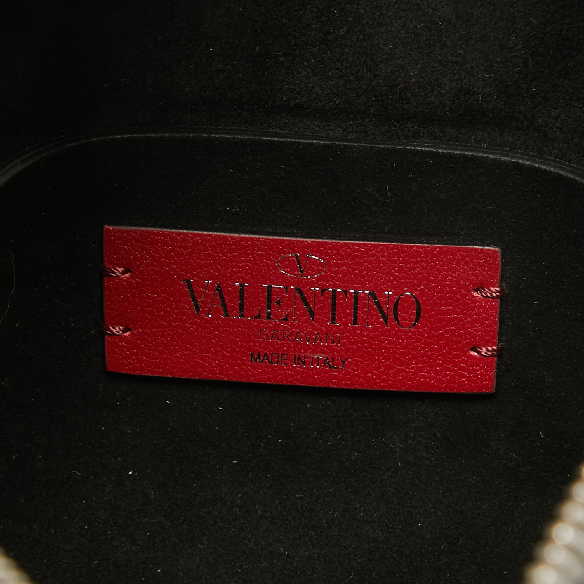 Valentino Black Leather Small VLTN Hobo 4