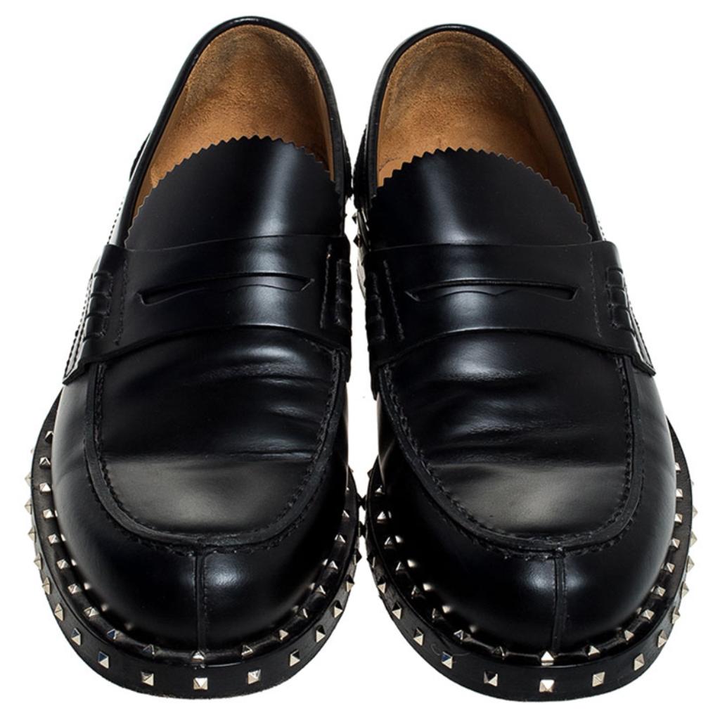 valentino rockstud loafers