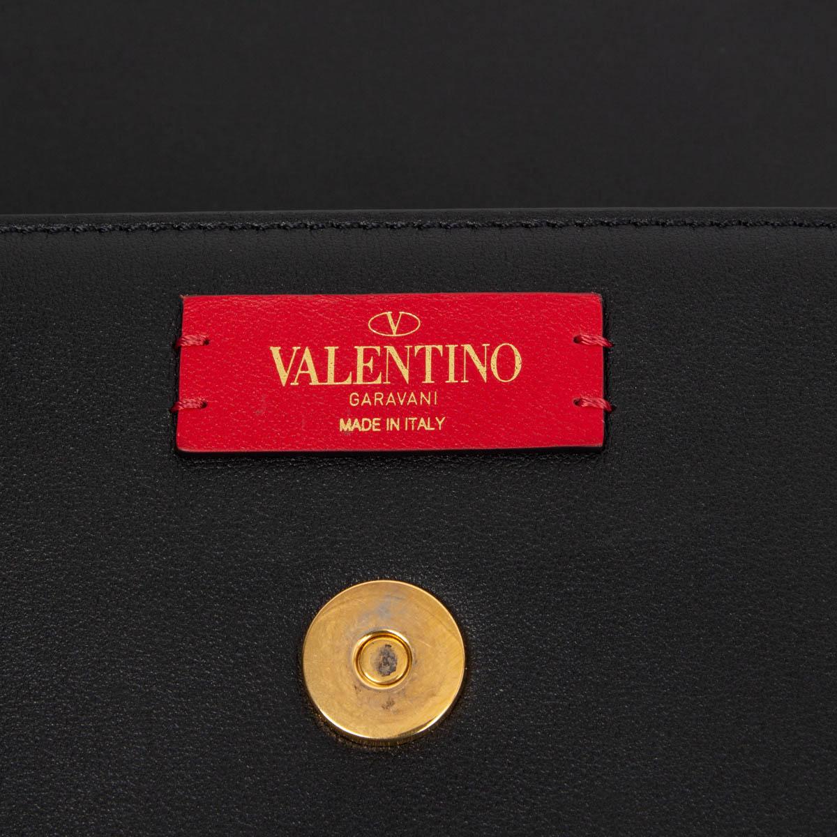 Black VALENTINO black leather SUPERVEE Crossbody Bag