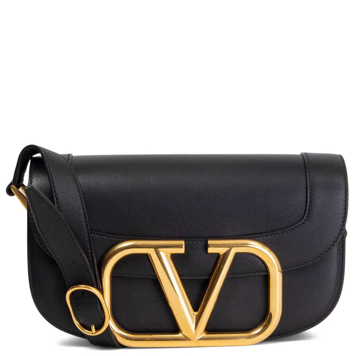 Valentino Garavani Supervee Crossbody Bag Linen with Leather