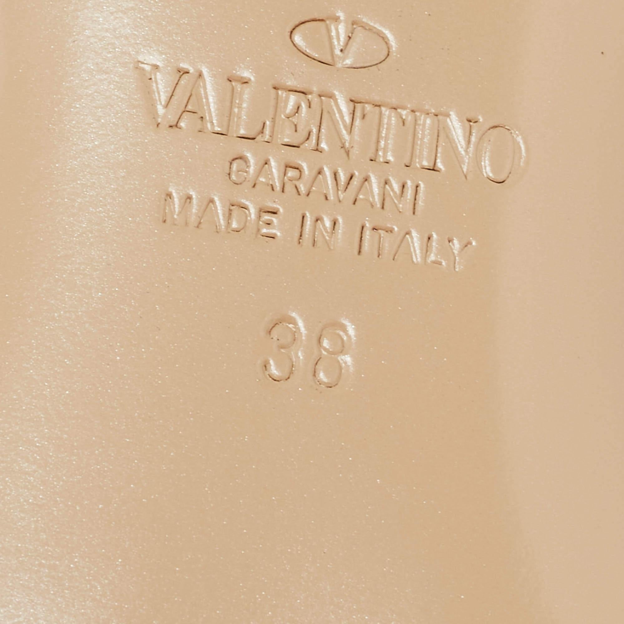 Valentino Black Leather Tango Ankle Strap Ballet Flats Size 38 2