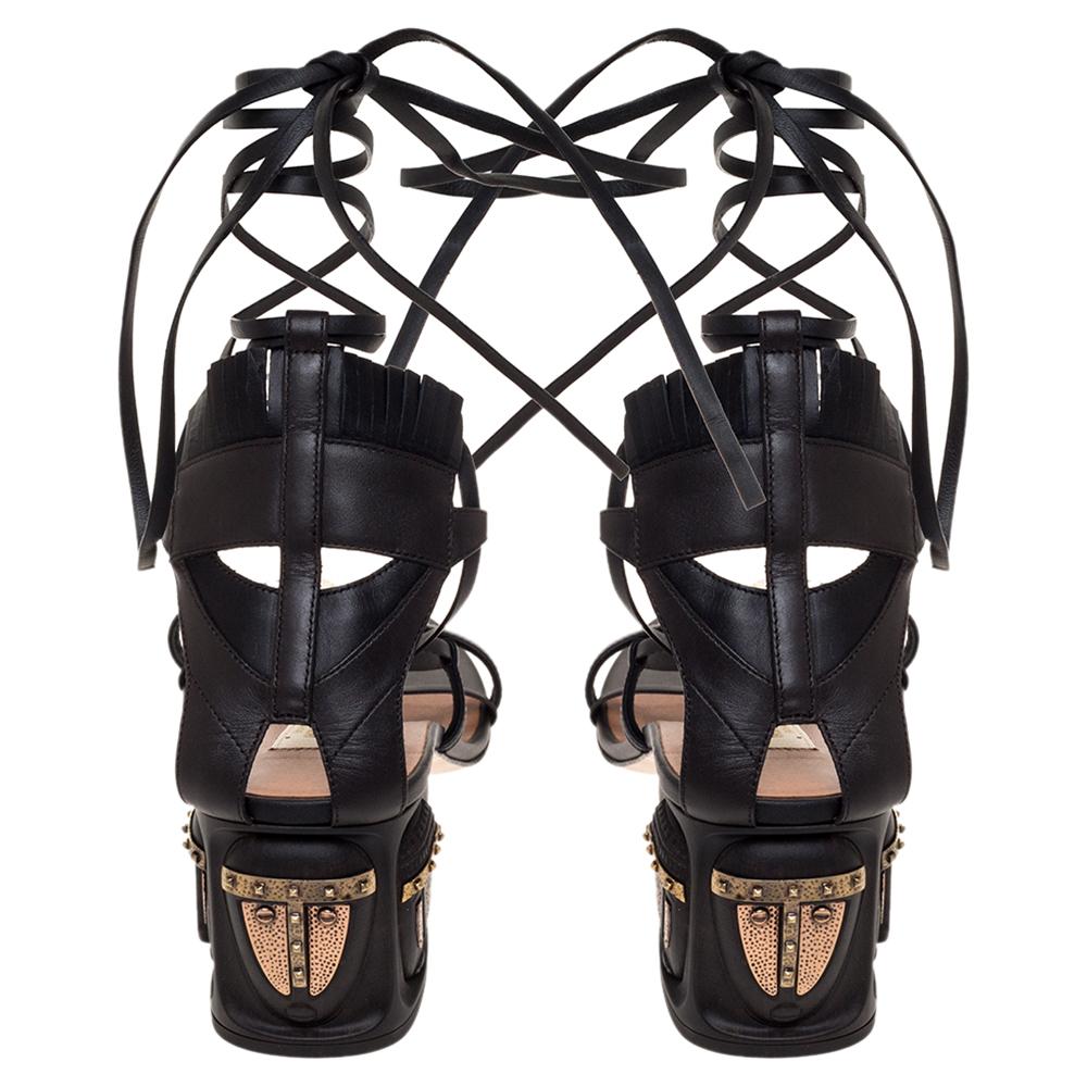 valentino lace up sandals