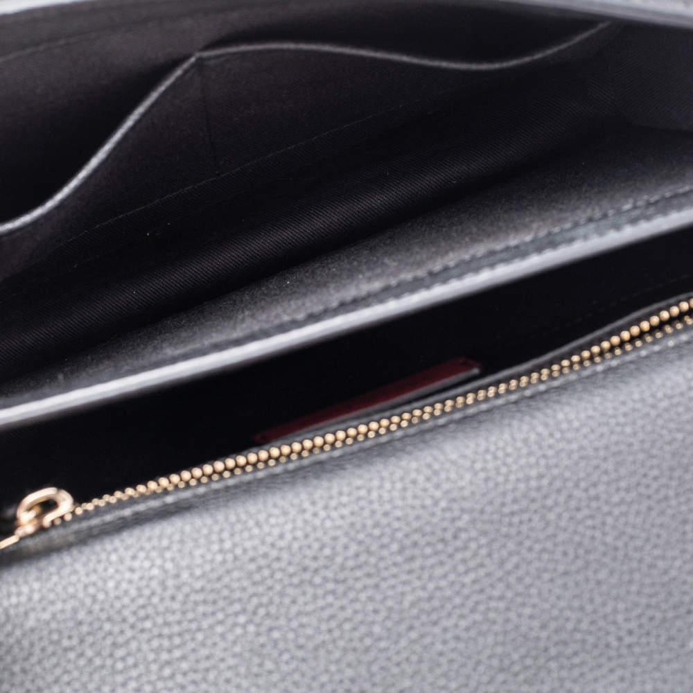 Valentino Black Leather Uptown Shoulder Bag In New Condition In Dubai, Al Qouz 2