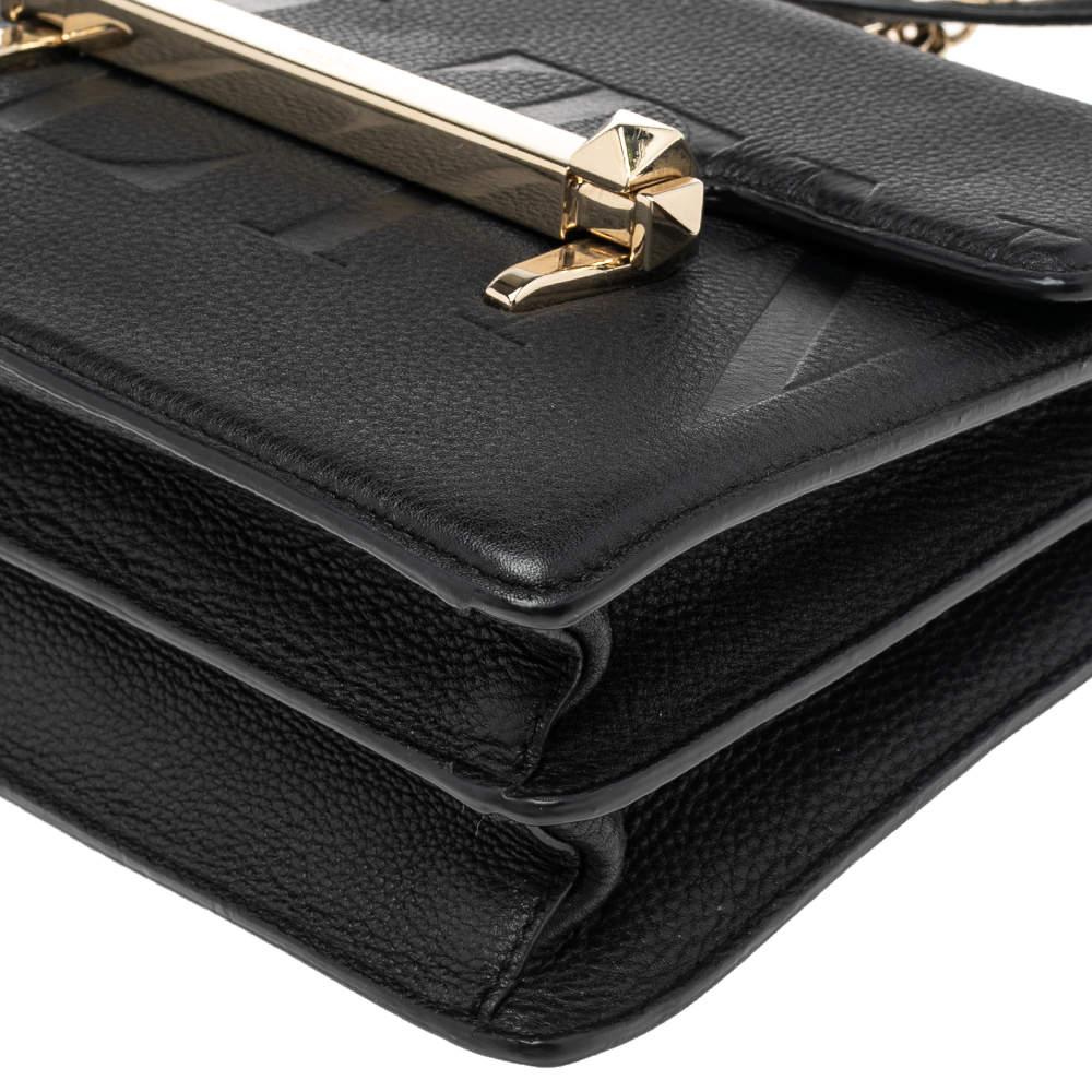 Valentino Black Leather Uptown Shoulder Bag 5