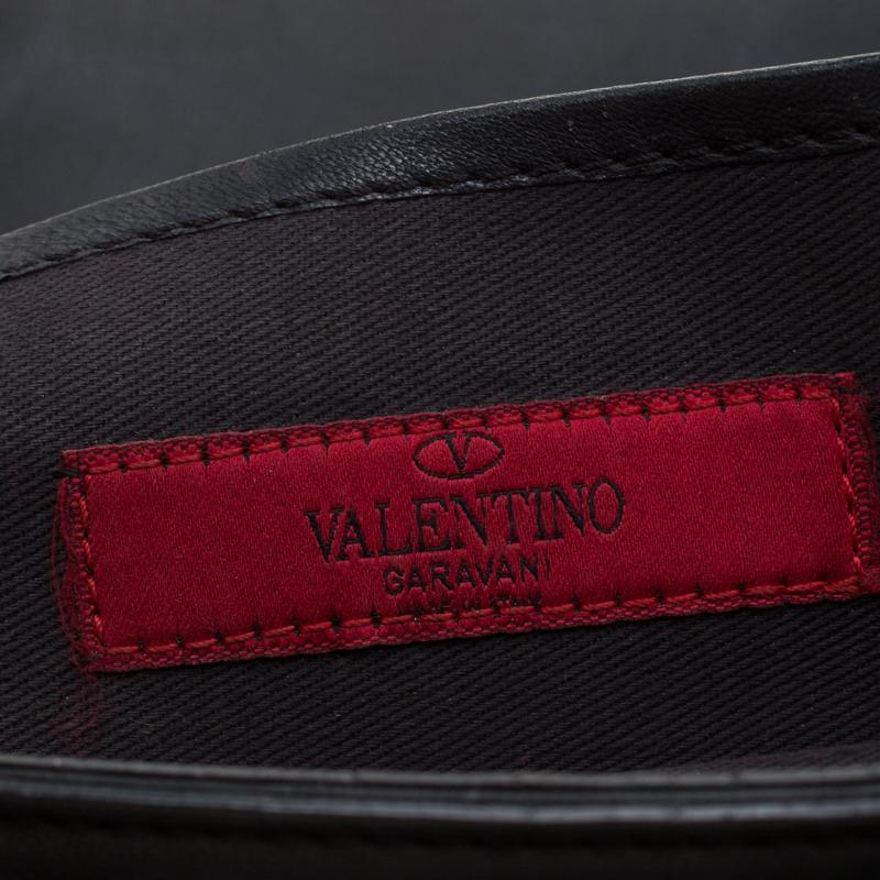 Valentino Black Leather Va Va Voom Chain Shoulder Bag 2