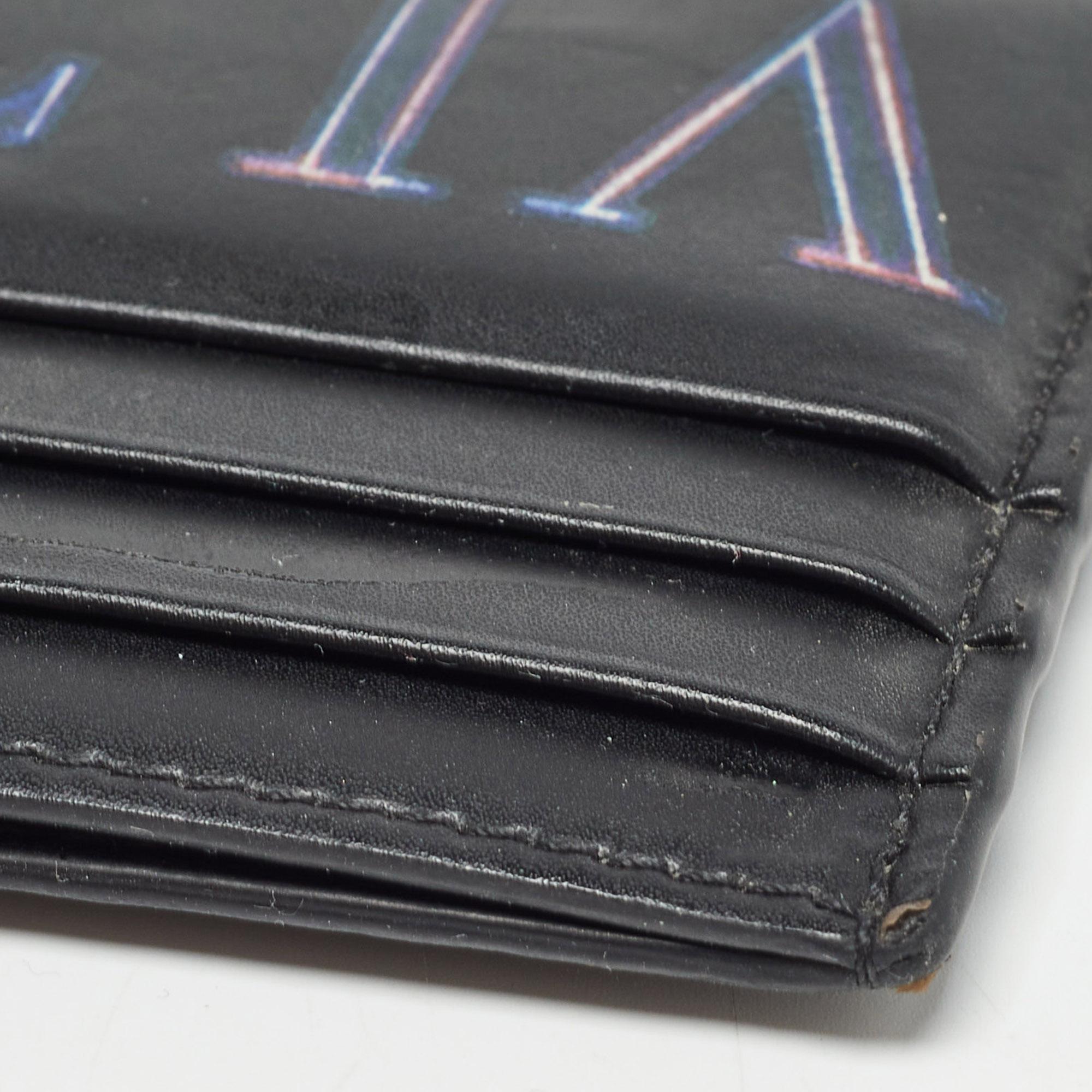 Valentino Black Leather VLTN Card Holder For Sale 4