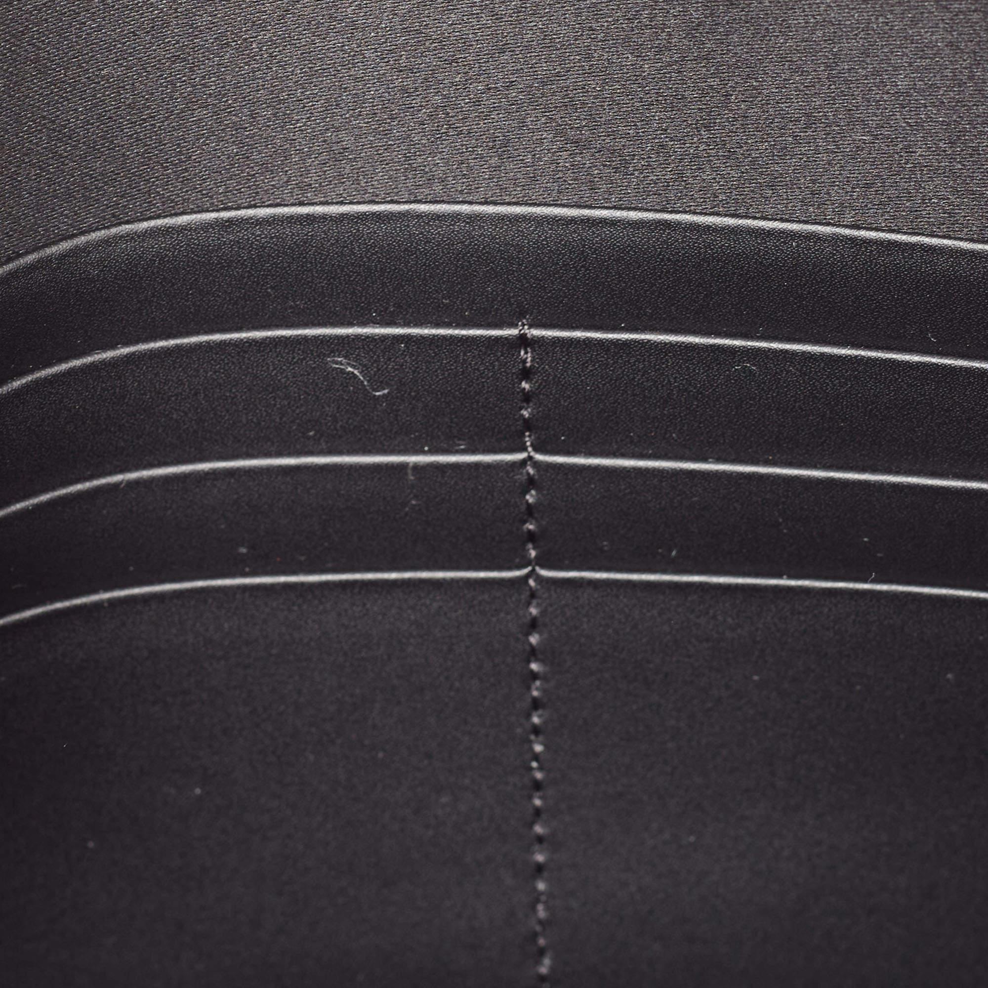 Men's Valentino Black Leather VLTN Logo Wristlet Clutch