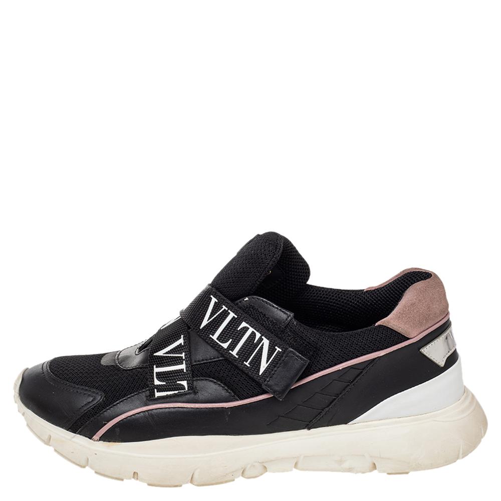 This pair of unique Valentino VLTN Heroes sneakers is all you need to enhance your creativity with clothes. Crafted in mesh and leather, these multicolored sneakers will elevate your style quotient and help you flaunt a trendy look every time you