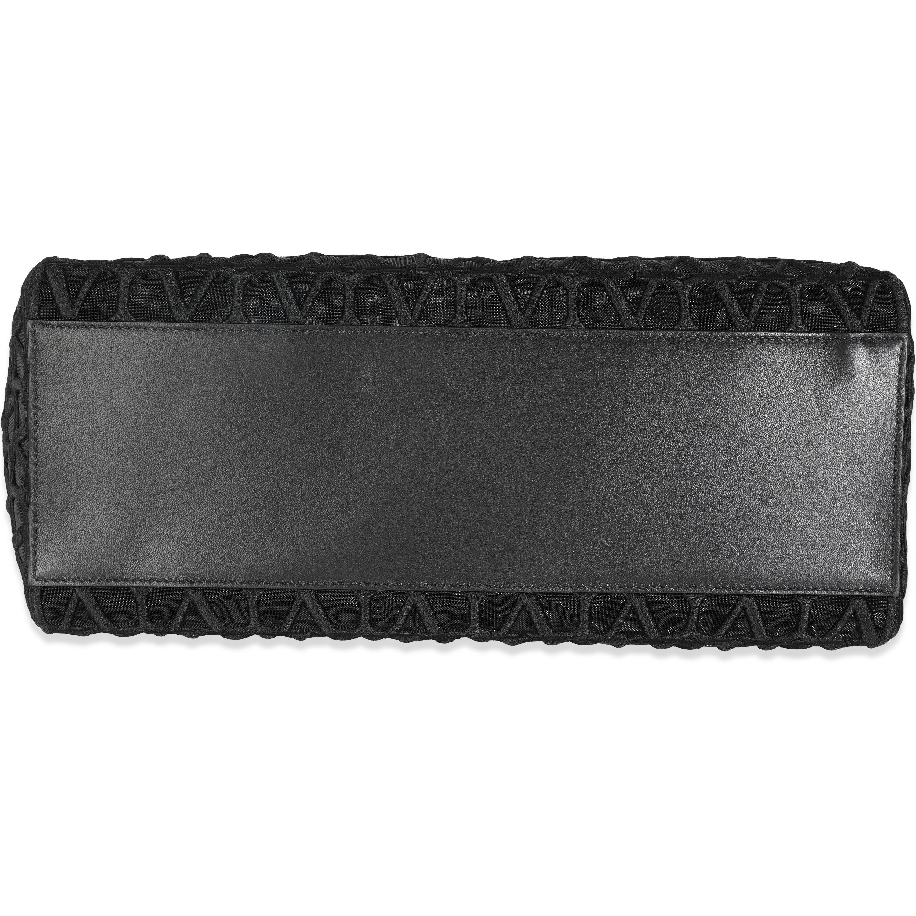 Valentino - Fourre-tout Le Troisieme en maille noire en vente 3