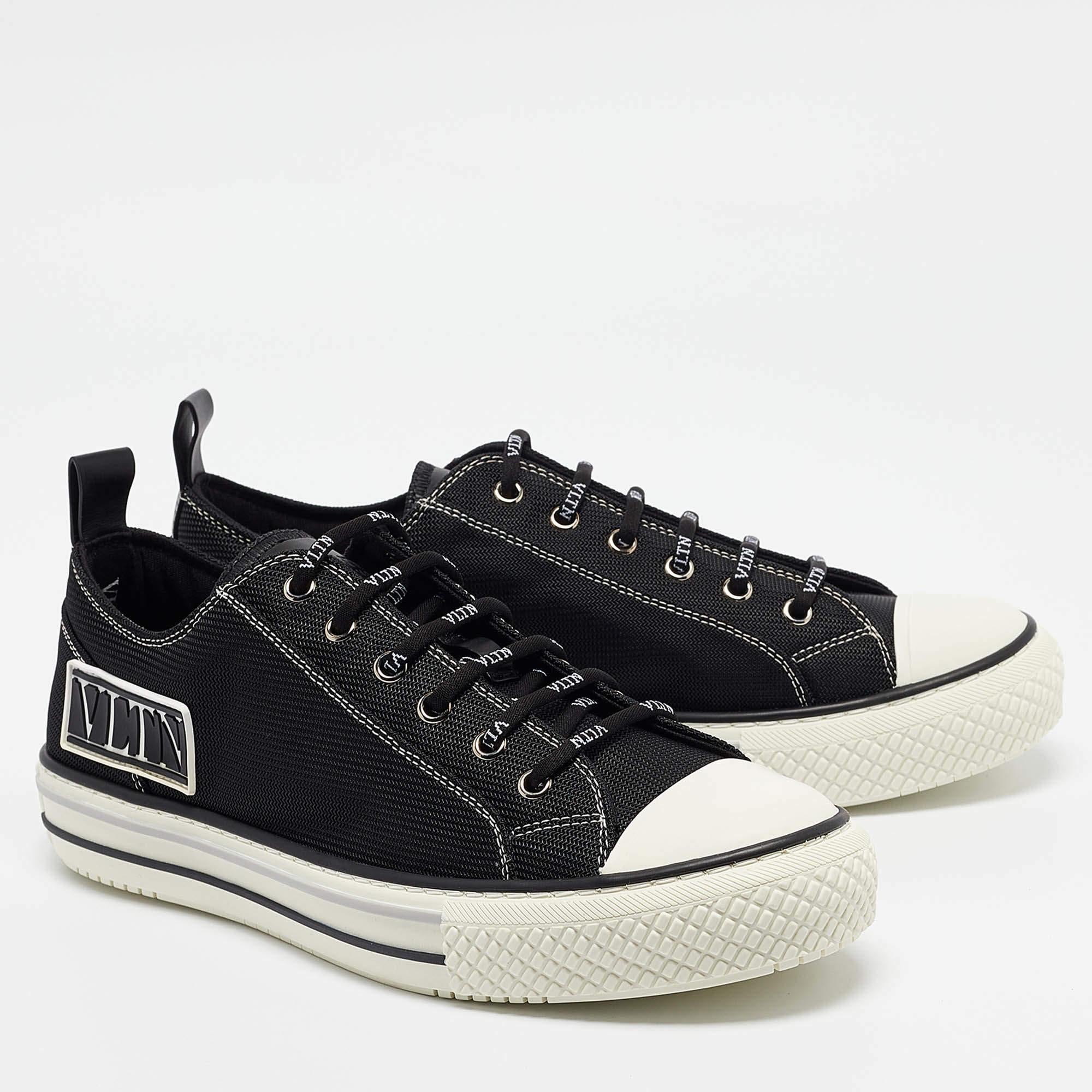 Men's Valentino Black Mesh Giggies Sneakers Size 41
