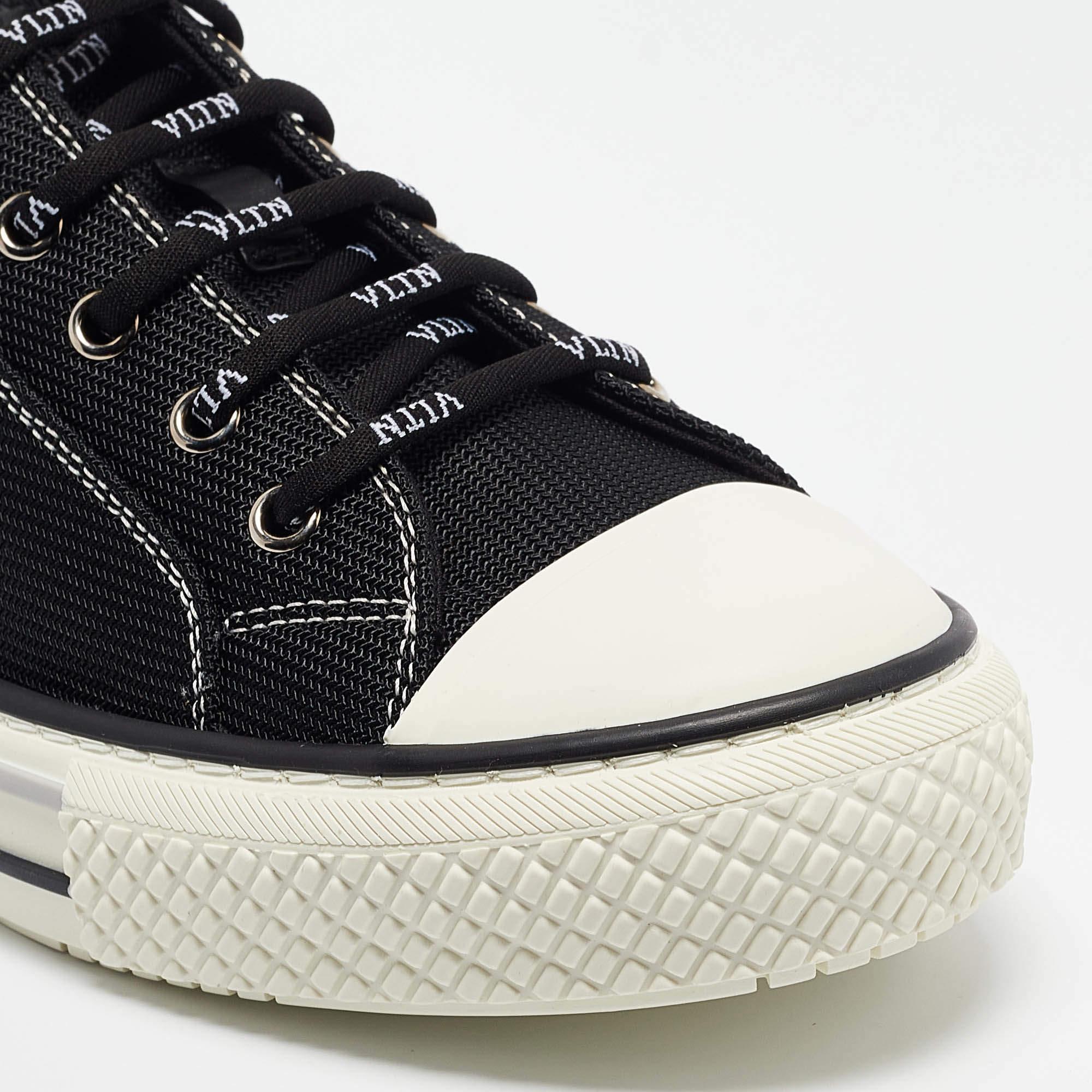 Valentino Black Mesh Giggies Sneakers Size 41 3