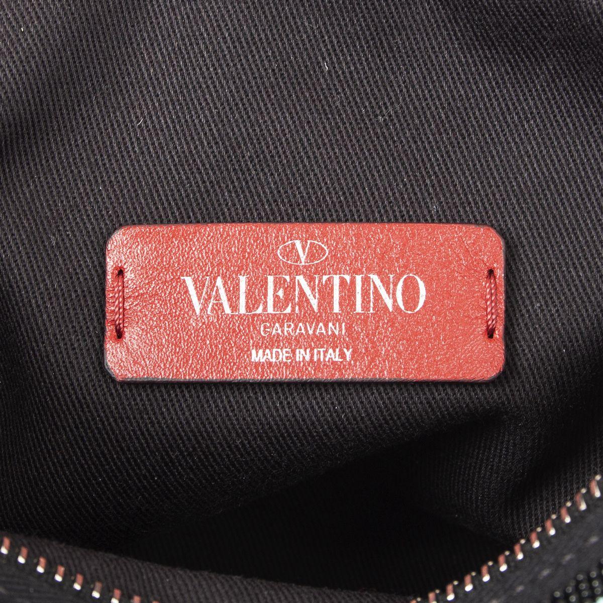 Women's VALENTINO black & multi BEADED Hip Pack Belt Bag