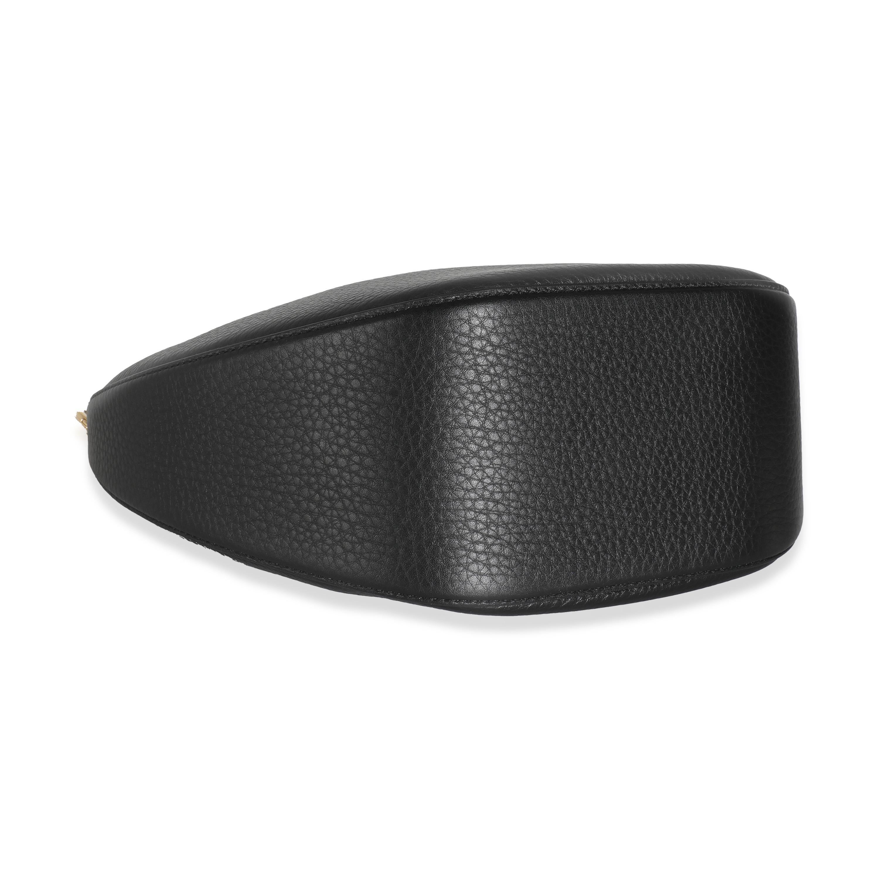 Valentino Black Nappa Small Vlogo Moon Hobo For Sale 2