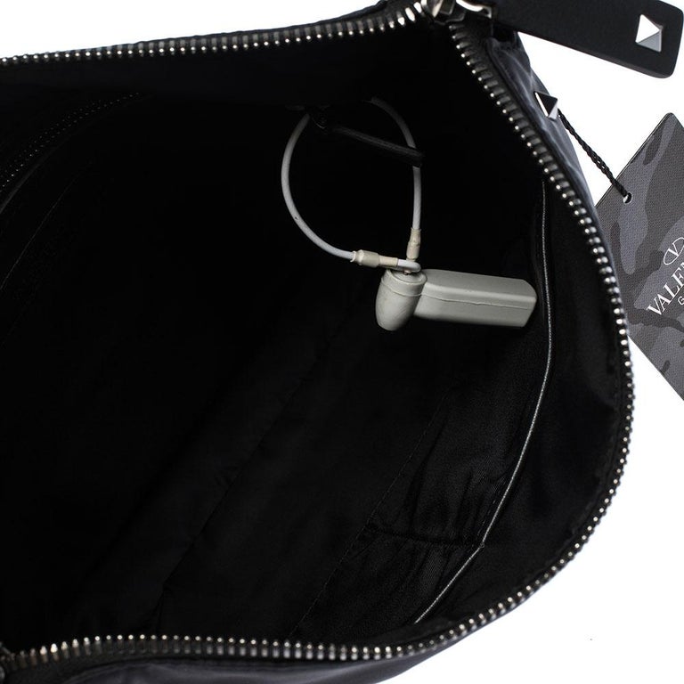 Luxury bag - Valentino black nylon bag for men