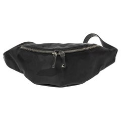 Valentino Black Nylon Rockstud Belt Bag