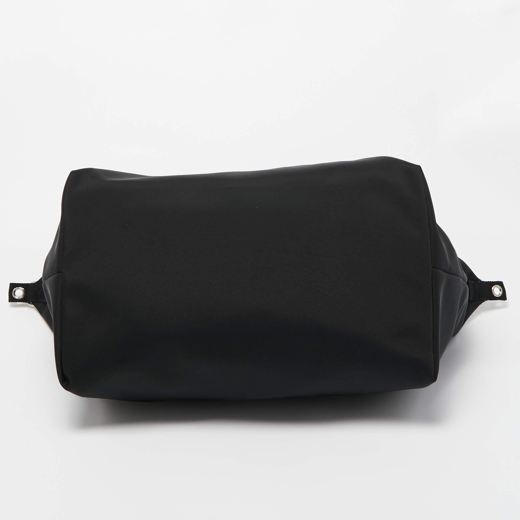 Valentino Black Nylon VLTN Weekender Bag 1