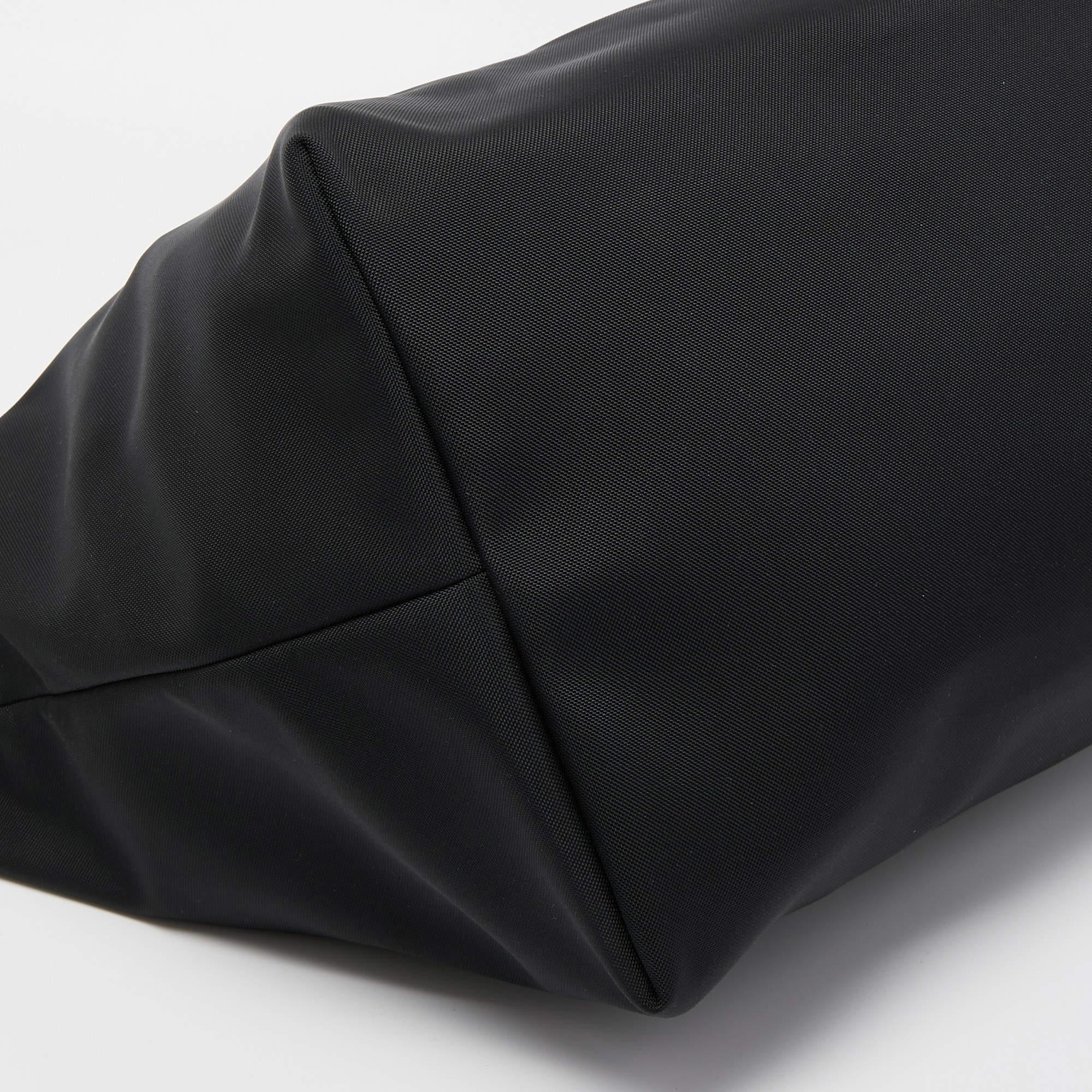 Valentino Black Nylon VLTN Weekender Bag 2