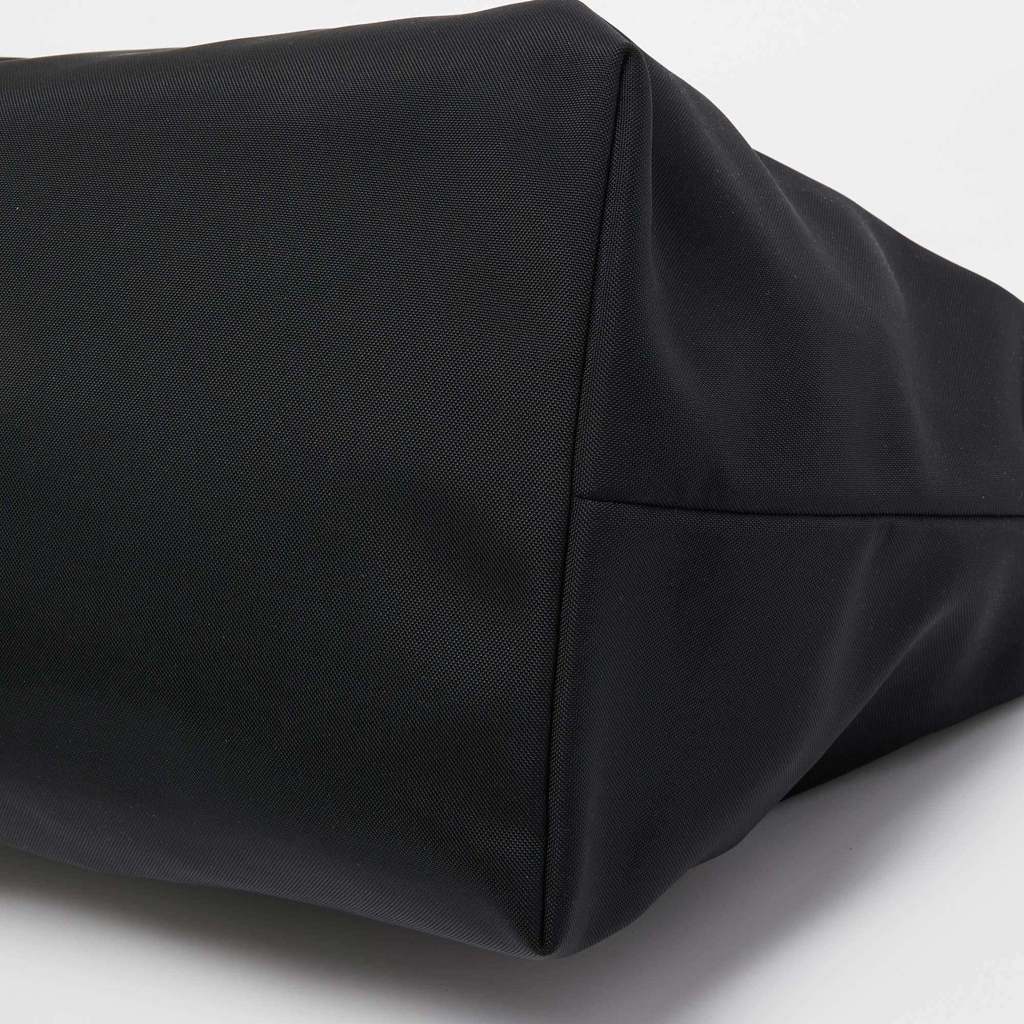 Valentino Black Nylon VLTN Weekender Bag 3