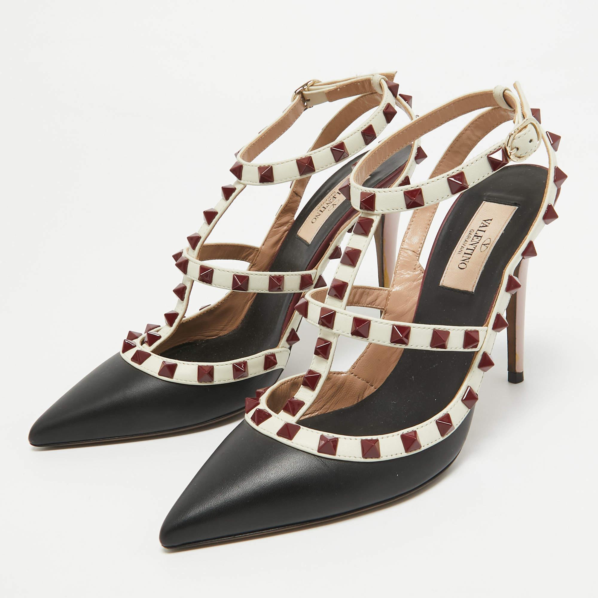 Faites preuve de chic avec ces escarpins de créateur. Ils présentent des talons robustes et des semelles durables, parfaits pour vos sorties à la mode.