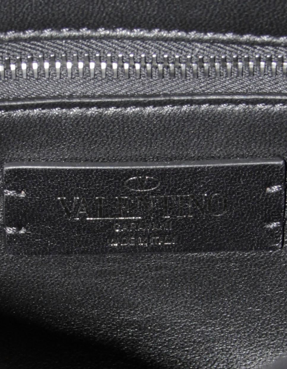 Women's Valentino Black on Black Medium Roman Studded Quilted Flap Shoulder Bag rt $3650