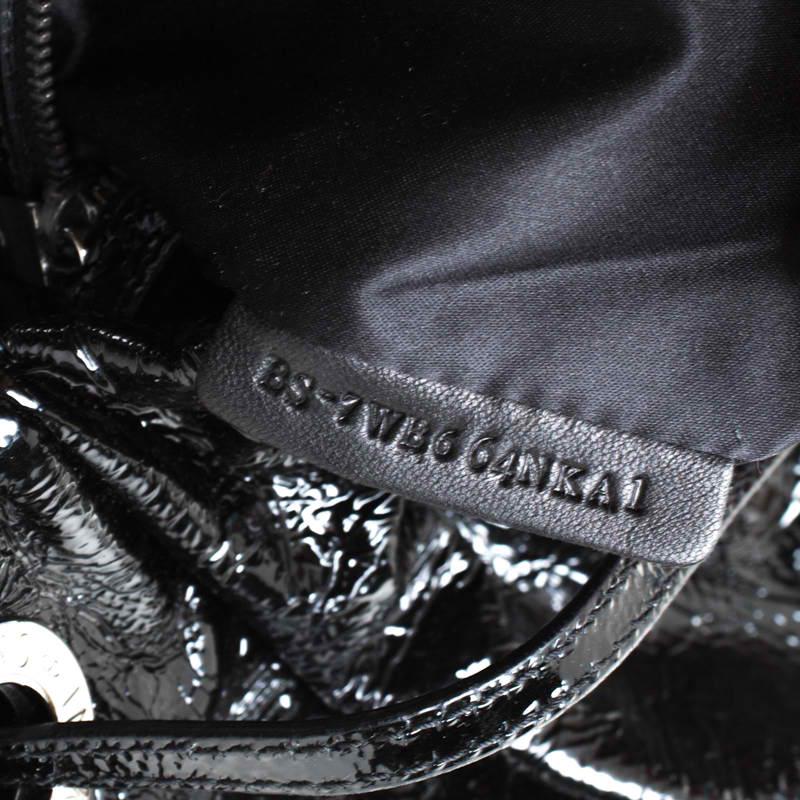 Valentino Black Patent Leather Hobo 1