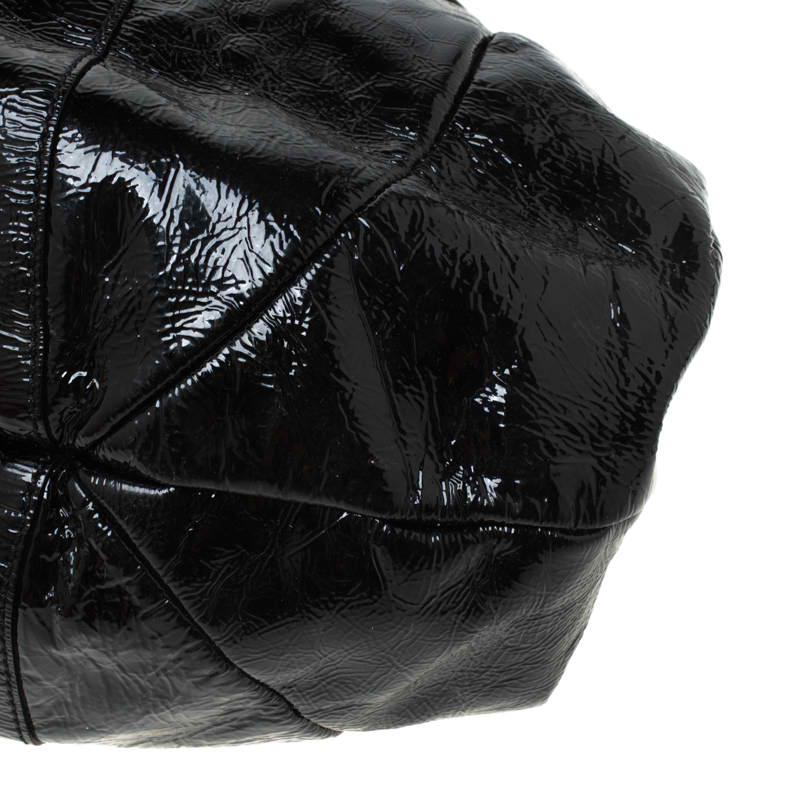 Valentino Black Patent Leather Hobo 4