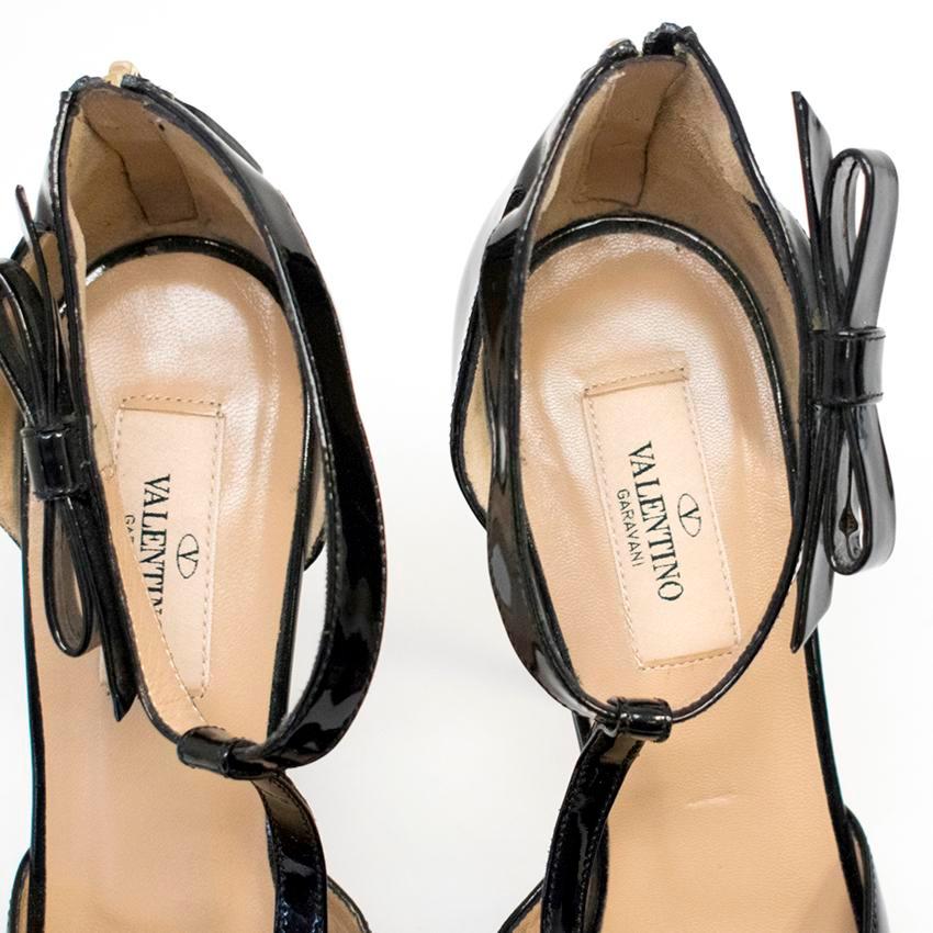 Women's Valentino Black Peep Toe Heel US 9