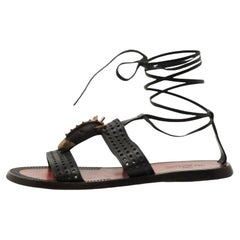 Valentino Sandali alla caviglia in pelle traforata taglia 38