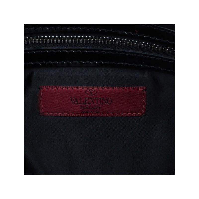 Valentino Black Pleated Oversized Bow Clutch Bag 4