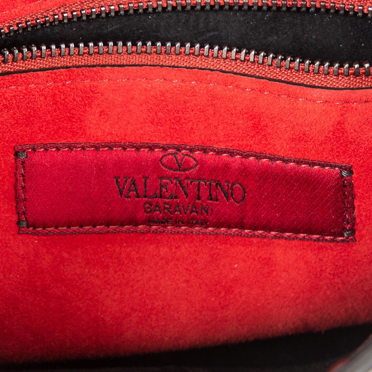 Women's VALENTINO black quilted leather ROCKSTUD SPIKE MEDIUM Shoulder Bag