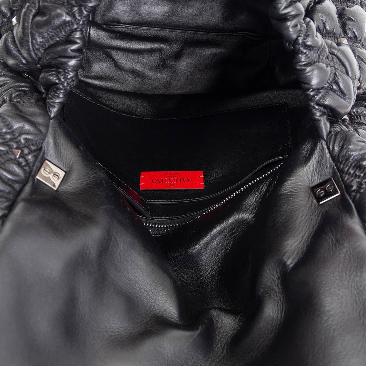 valentino black quilted shoulder bag