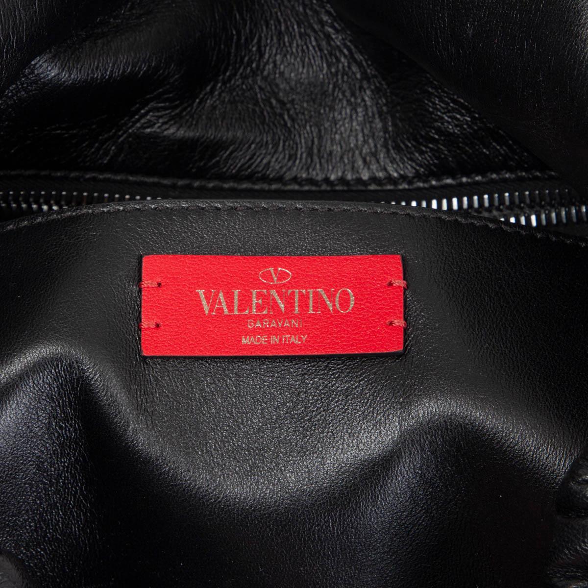 Black VALENTINO black quilted leather SPIKEME Shoulder Bag