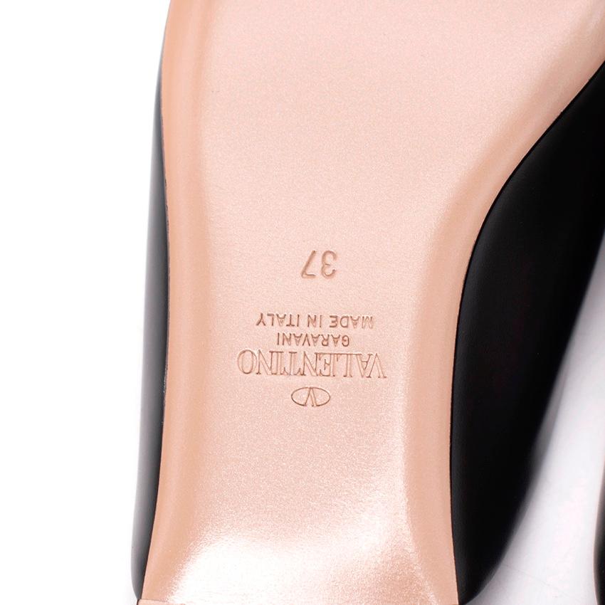 Valentino Black Rockstud Pointed Toe Mules For Sale 5
