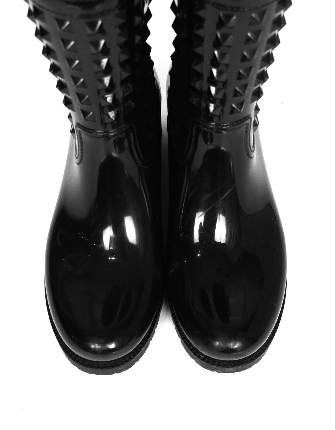 valentino rockstud rain boots