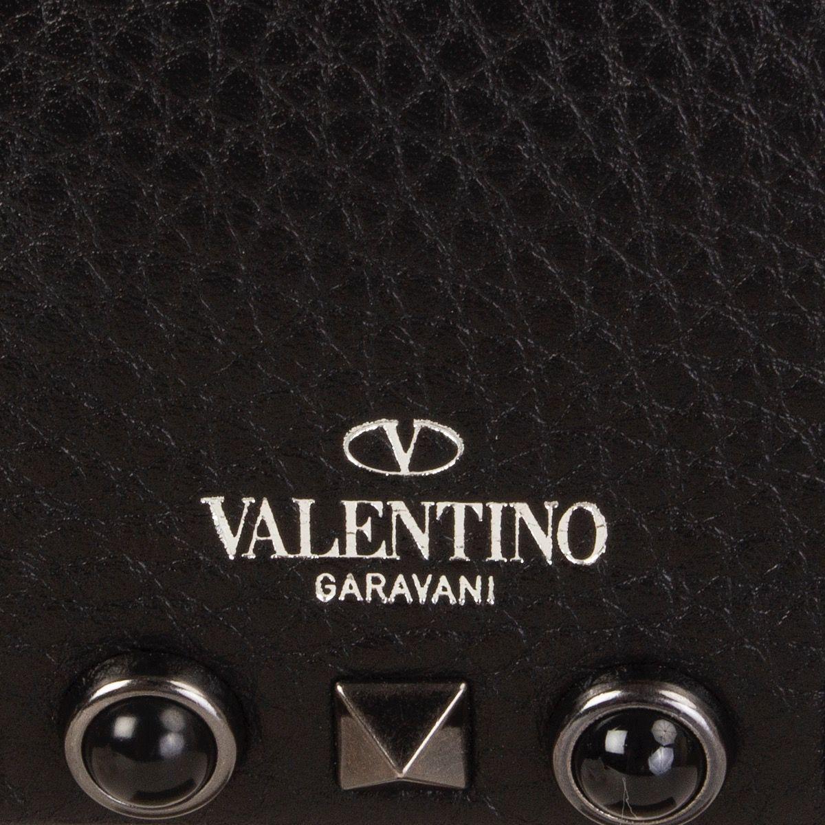 Black VALENTINO black ROLLING ROCKSTUD SMALL CHAIN CROSSBOY CAMERA Shoulder Bag