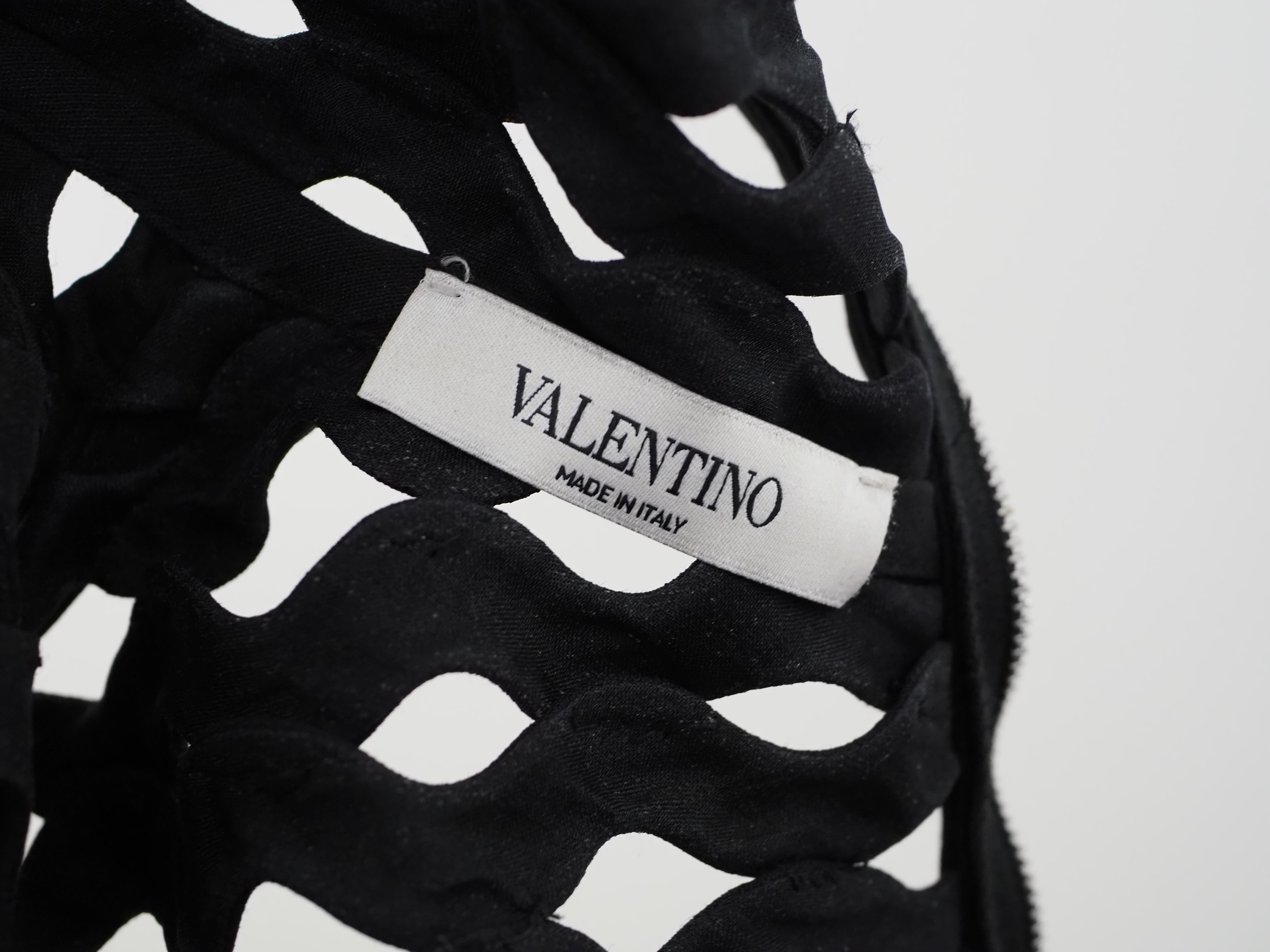 Valentino - Veste transparente noire  en vente 7