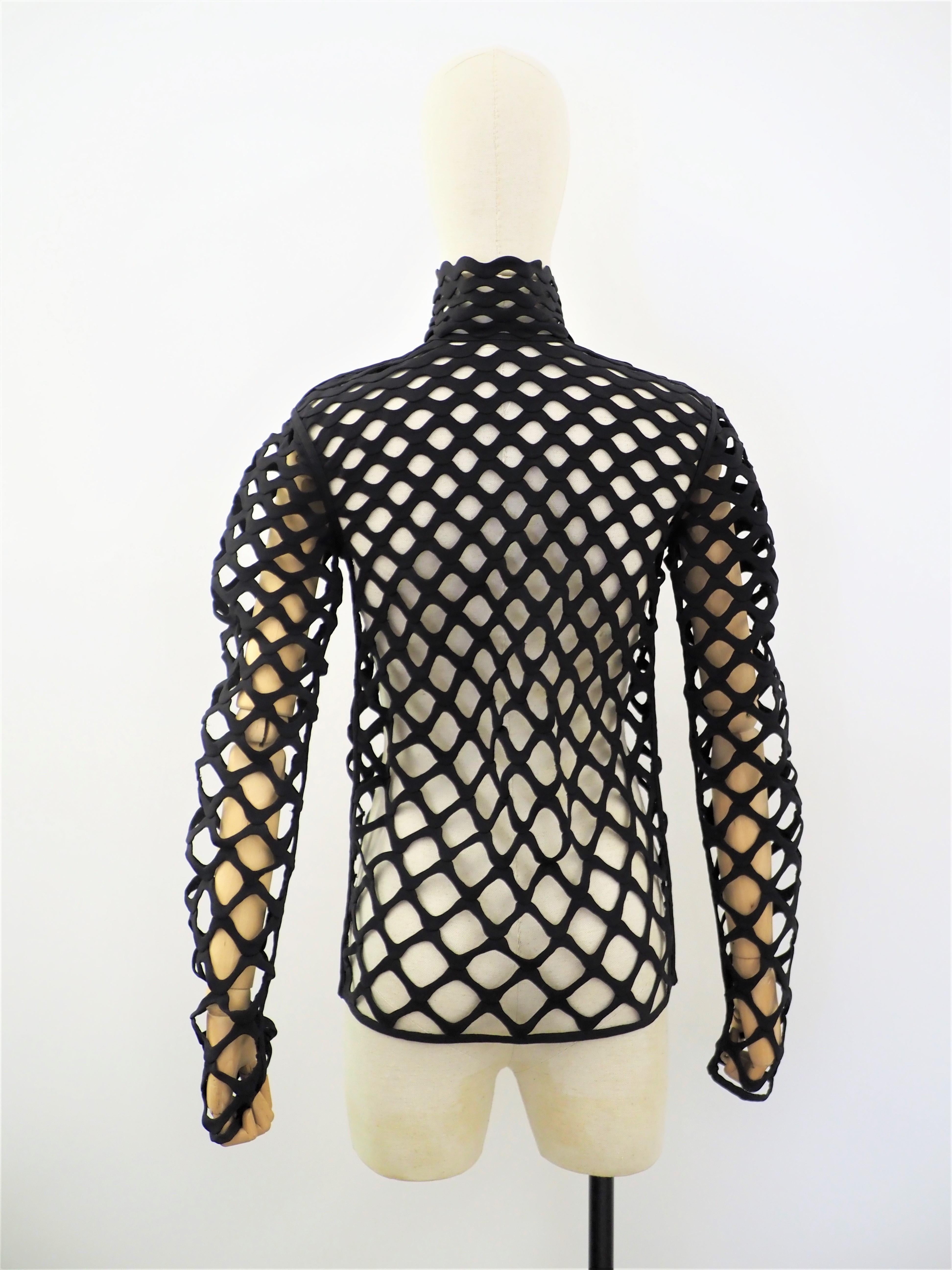 Valentino black see through jacket  For Sale 4