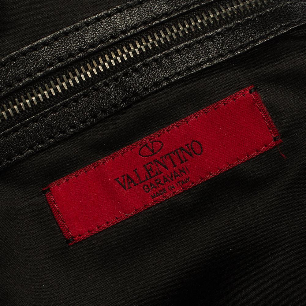 Valentino Black Sequin Bow Hobo 2