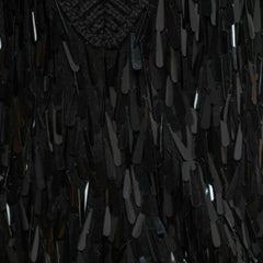 Valentino Black Sequin Embellished Wool Sweater Vest S