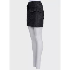 Valentino Black Silk Bow-Embellished Mini Skirt Size US 6, Elegant Fit